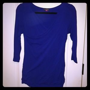 Vince Camuto 3/4 sleeve wrap shirt purple